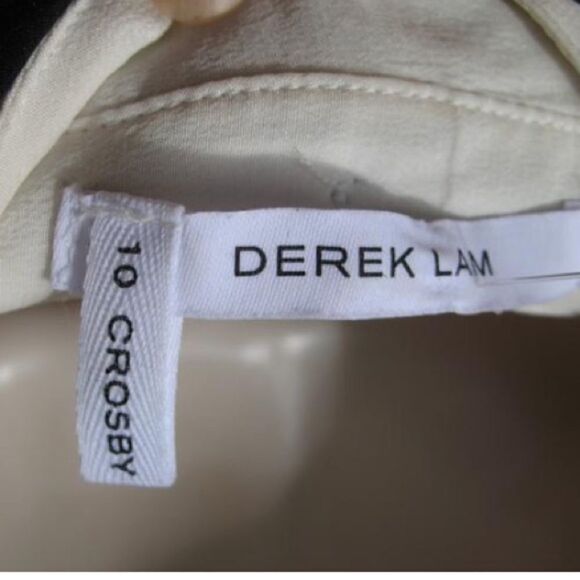 Derek Lam 10 Crosby Cream Black Top - Picture 7 of 7